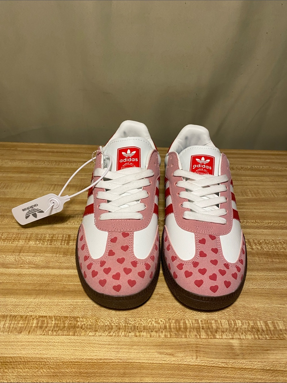 Adidas Samba Comme de Garçons Hearts Special Edition Sneakers 9 Euro 43 NWOT - Picture 2 of 8